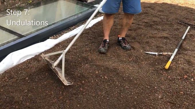 Simple seeded biodiverse green roof installation