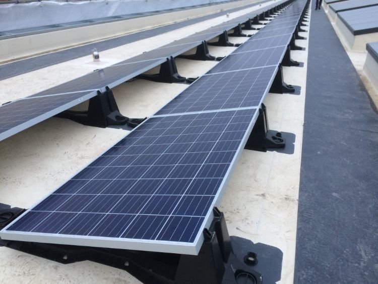 Grangemouth ASN Secondary School, PV with single ply Thermoplan