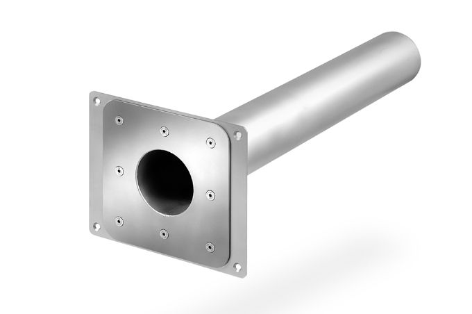 Bauder Parapet Emergency Overflow Stainless Steel DN70